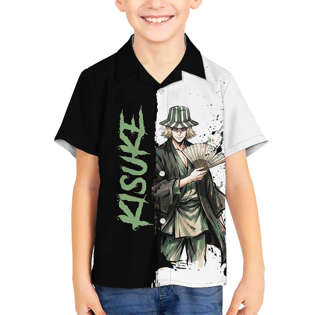 Personalized Kisuke Urahara Hawaiian Shirt Ink Splash Anime Brush Style
