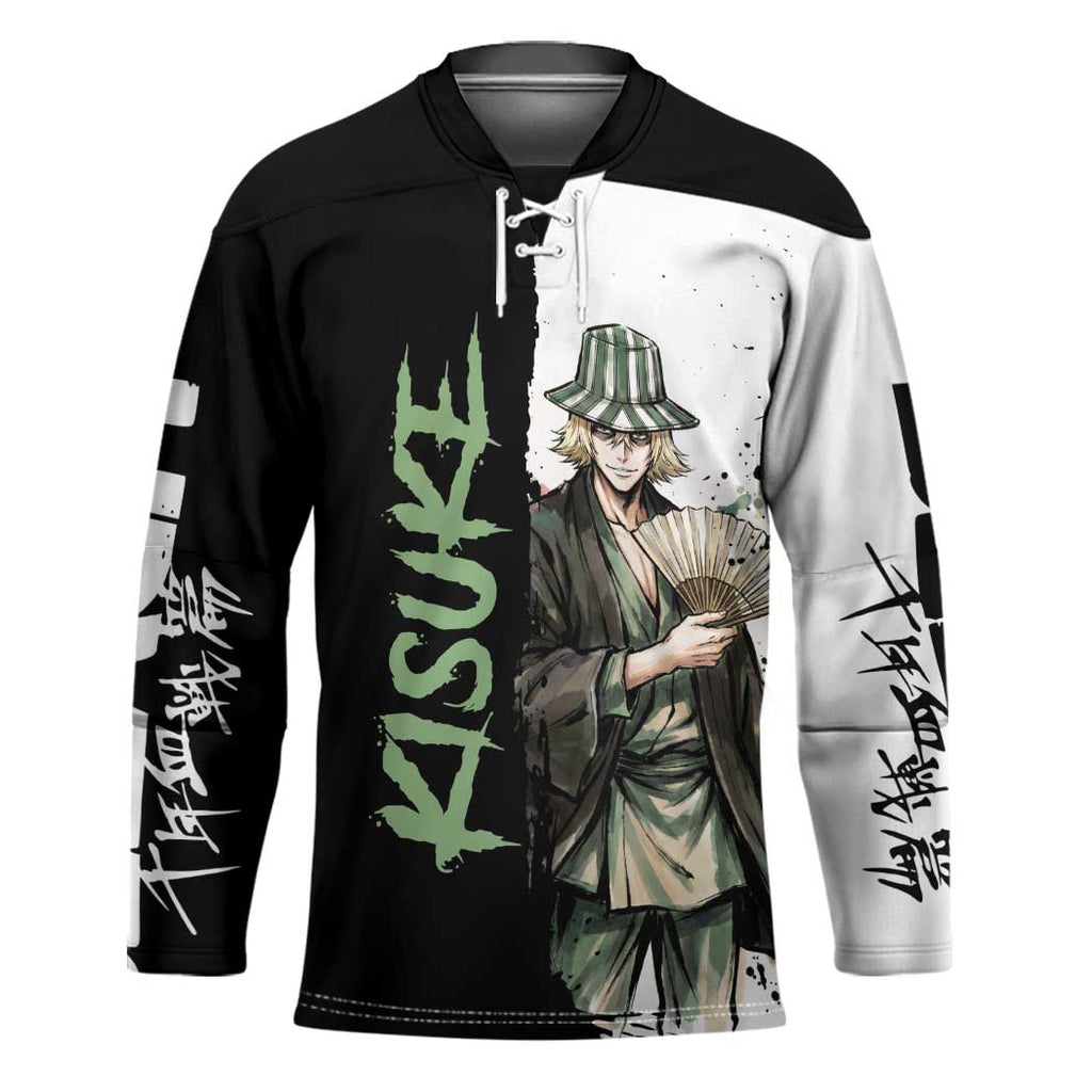 Personalized Kisuke Urahara Hockey Jersey Ink Splash Anime Brush Style