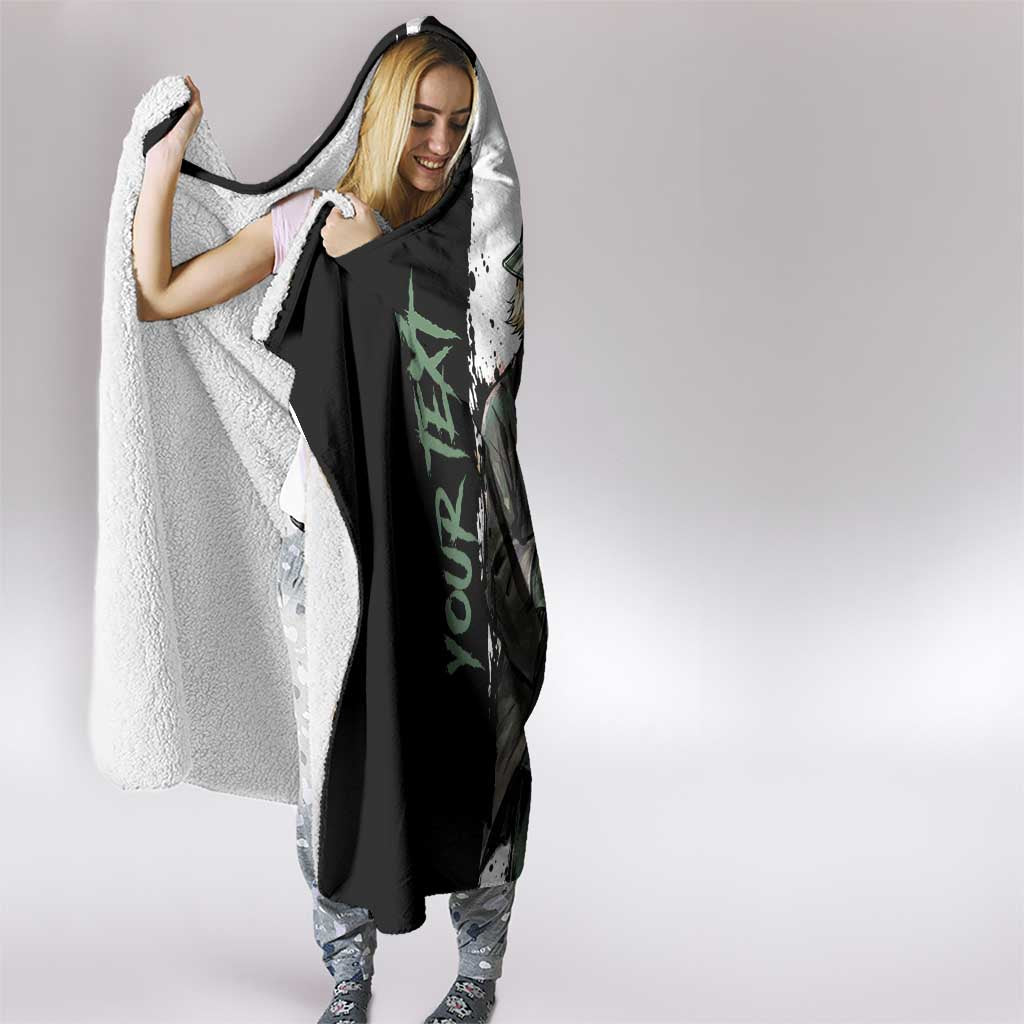 Personalized Kisuke Urahara Hooded Blanket Ink Splash Anime Brush Style