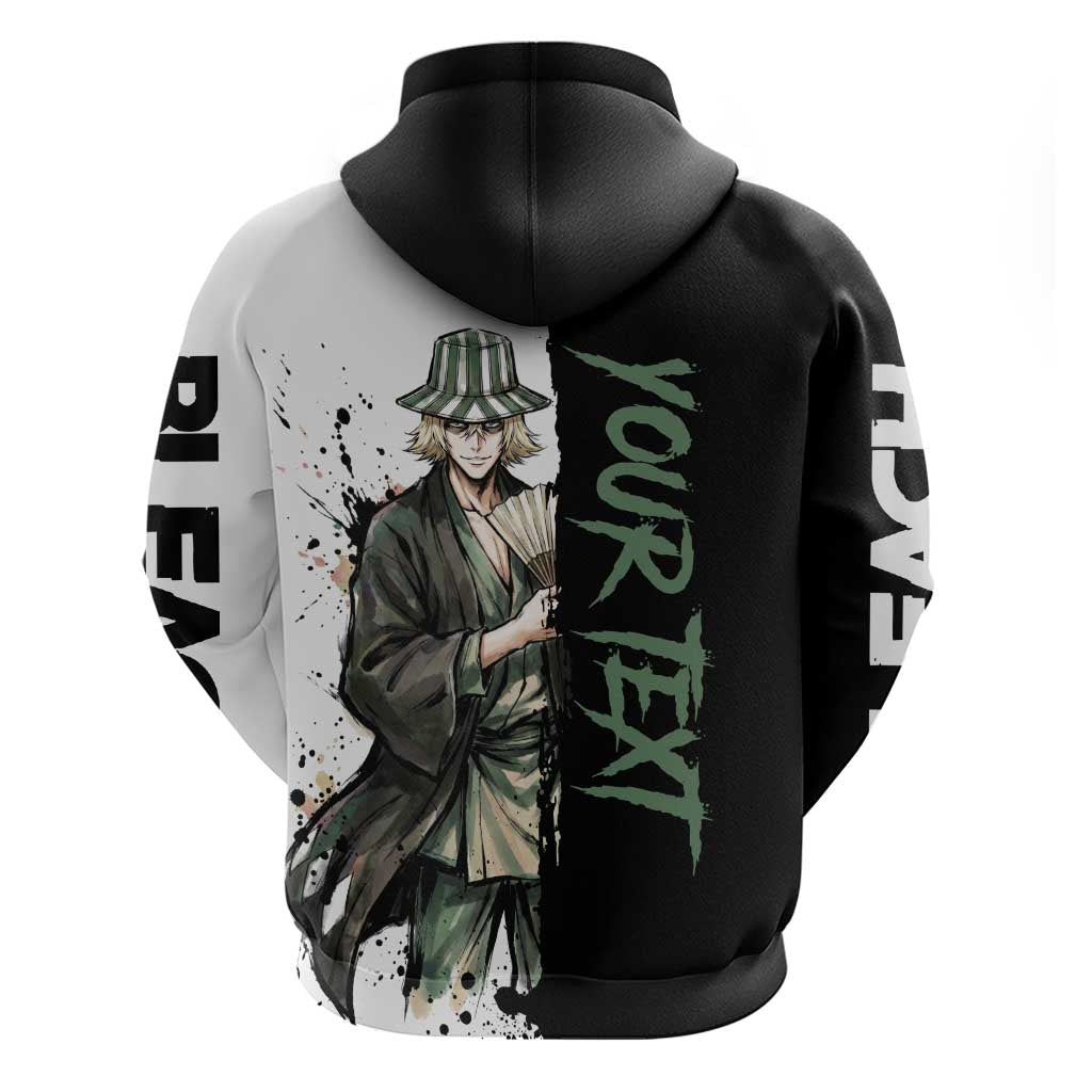 Personalized Kisuke Urahara Hoodie Ink Splash Anime Brush Style