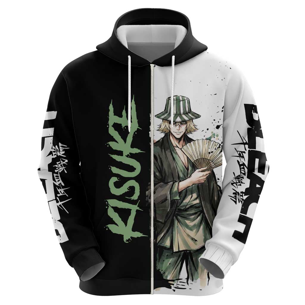 Personalized Kisuke Urahara Hoodie Ink Splash Anime Brush Style