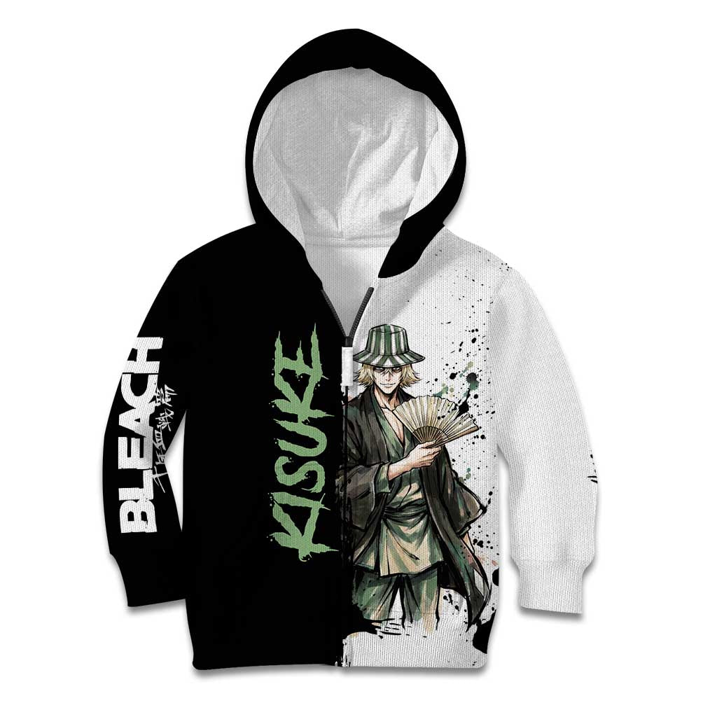 Personalized Kisuke Urahara Kid Hoodie Ink Splash Anime Brush Style