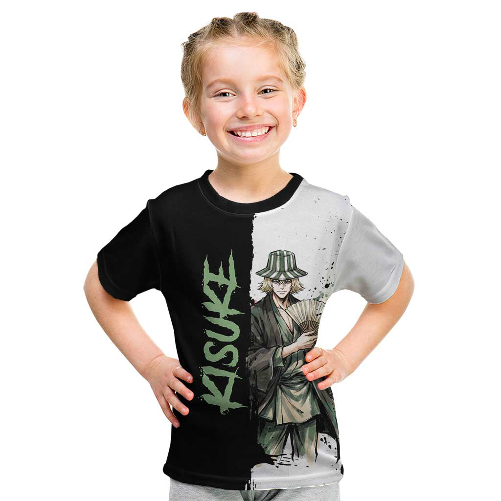Personalized Kisuke Urahara Kid T Shirt Ink Splash Anime Brush Style