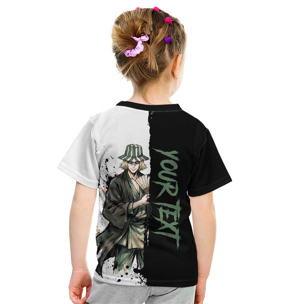 Personalized Kisuke Urahara Kid T Shirt Ink Splash Anime Brush Style