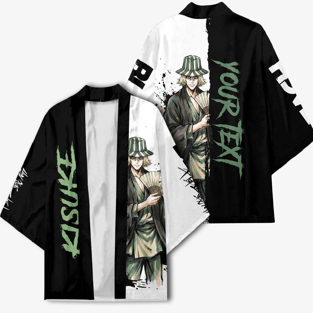 Personalized Kisuke Urahara Kimono Ink Splash Anime Brush Style