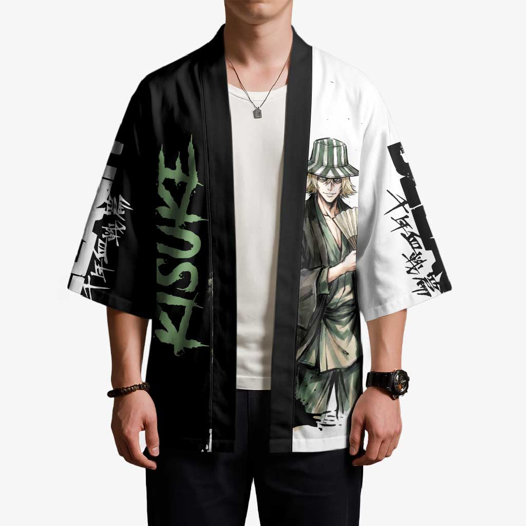 Personalized Kisuke Urahara Kimono Ink Splash Anime Brush Style