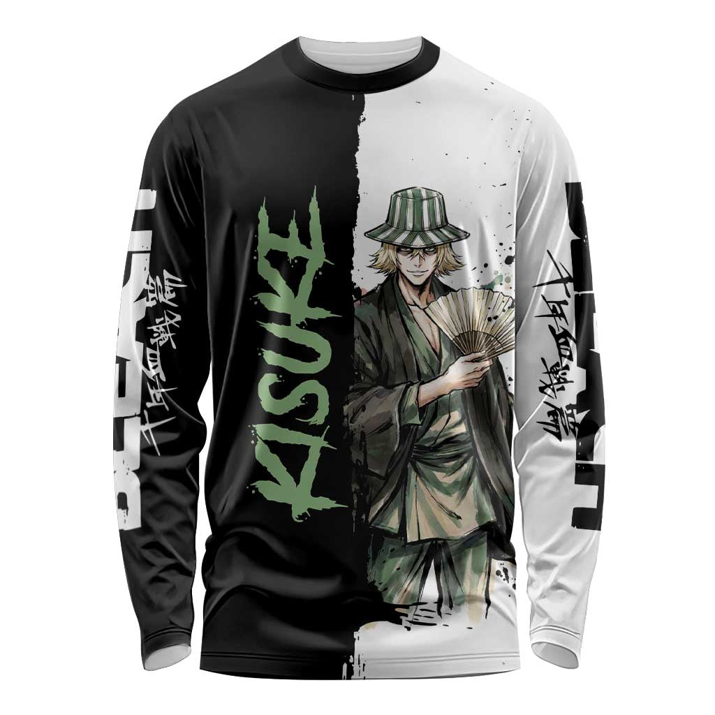 Personalized Kisuke Urahara Long Sleeve Shirt Ink Splash Anime Brush Style