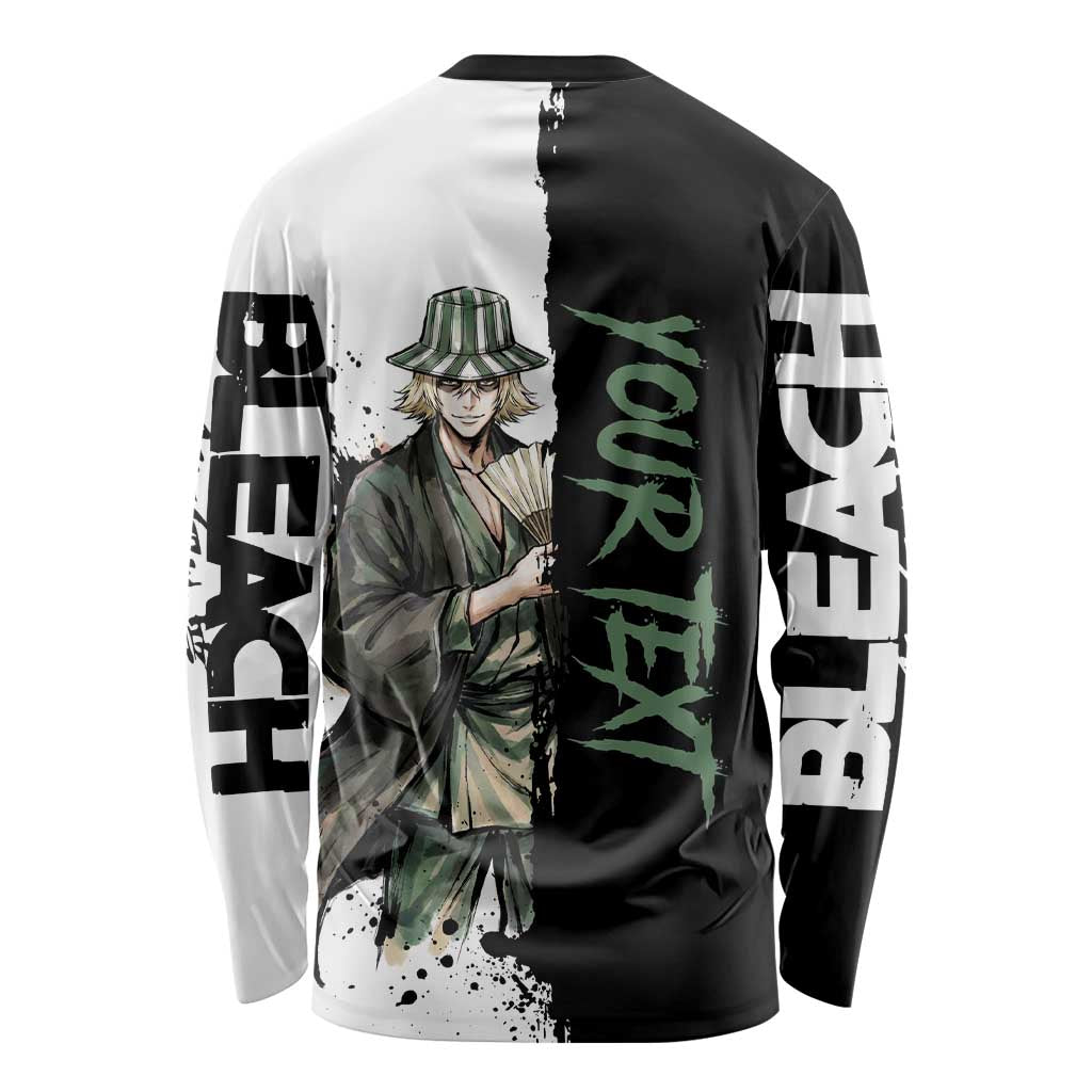 Personalized Kisuke Urahara Long Sleeve Shirt Ink Splash Anime Brush Style