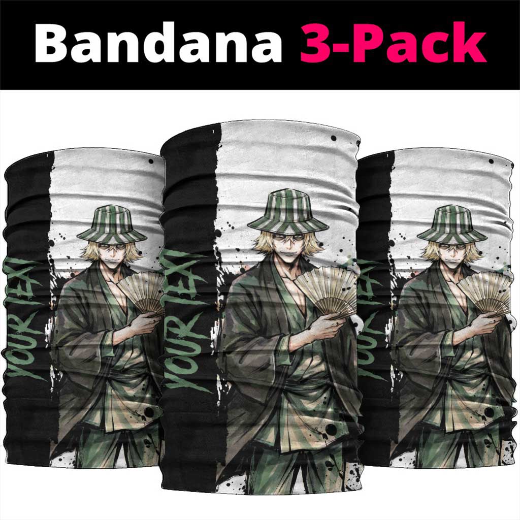 Personalized Kisuke Urahara Neck Gaiter Ink Splash Anime Brush Style