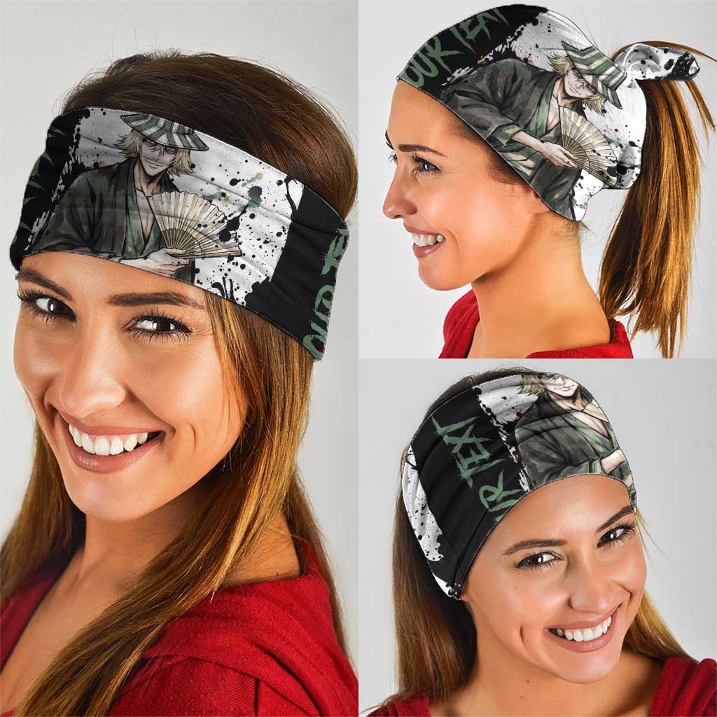 Personalized Kisuke Urahara Neck Gaiter Ink Splash Anime Brush Style