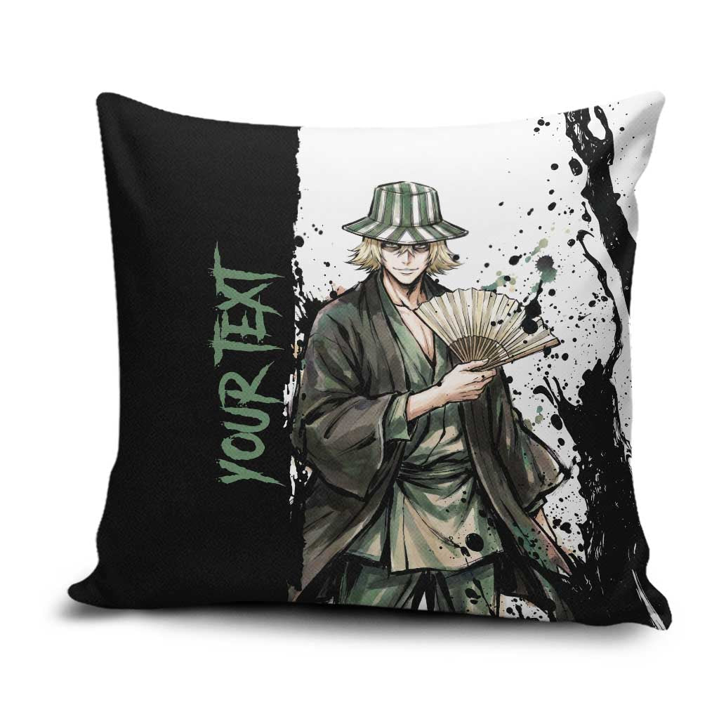 Personalized Kisuke Urahara Pillow Cover Ink Splash Anime Brush Style