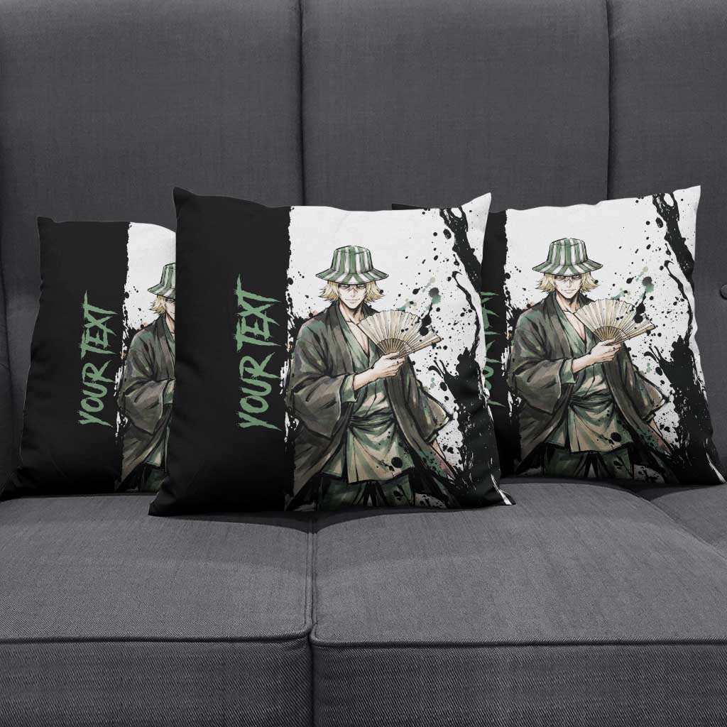 Personalized Kisuke Urahara Pillow Cover Ink Splash Anime Brush Style
