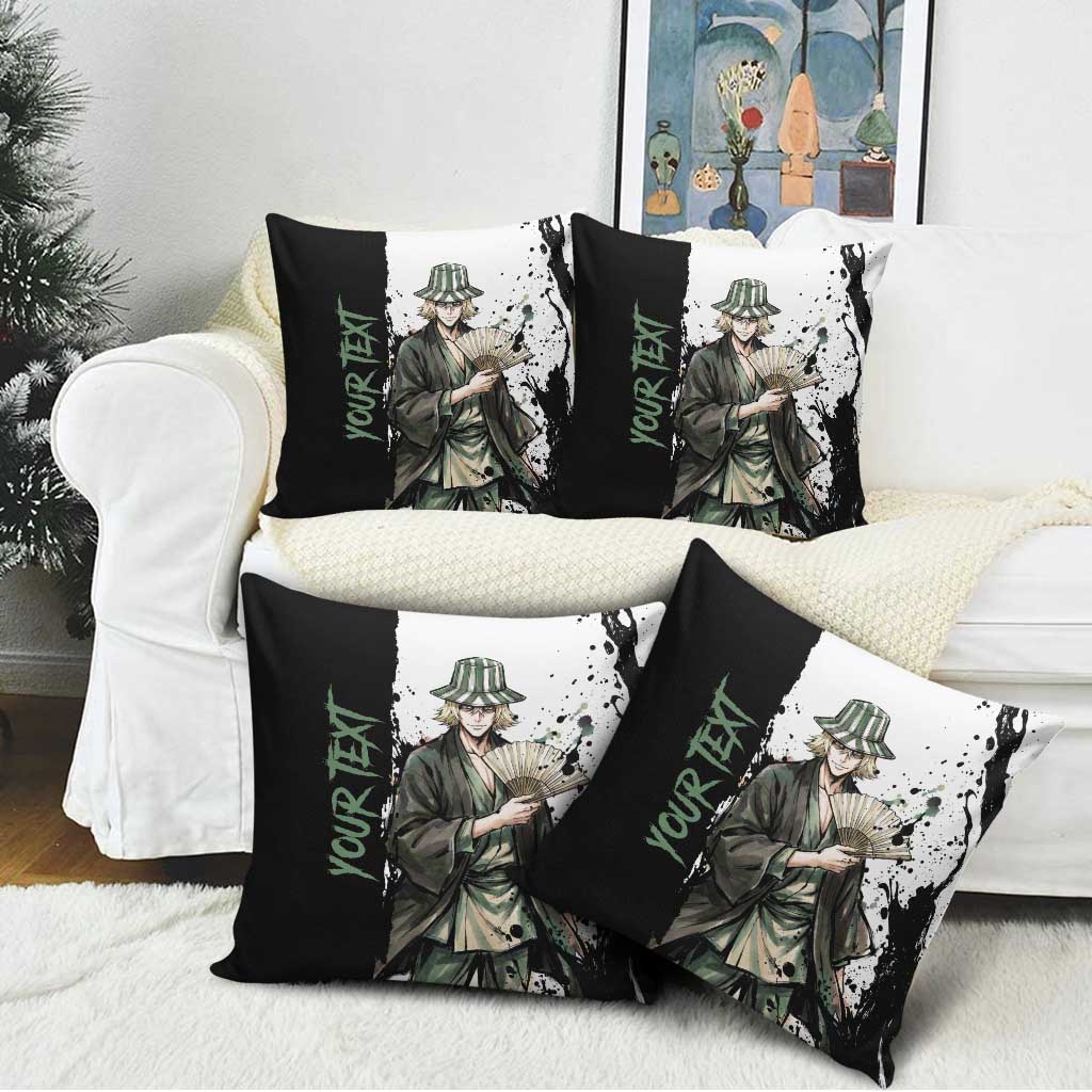 Personalized Kisuke Urahara Pillow Cover Ink Splash Anime Brush Style