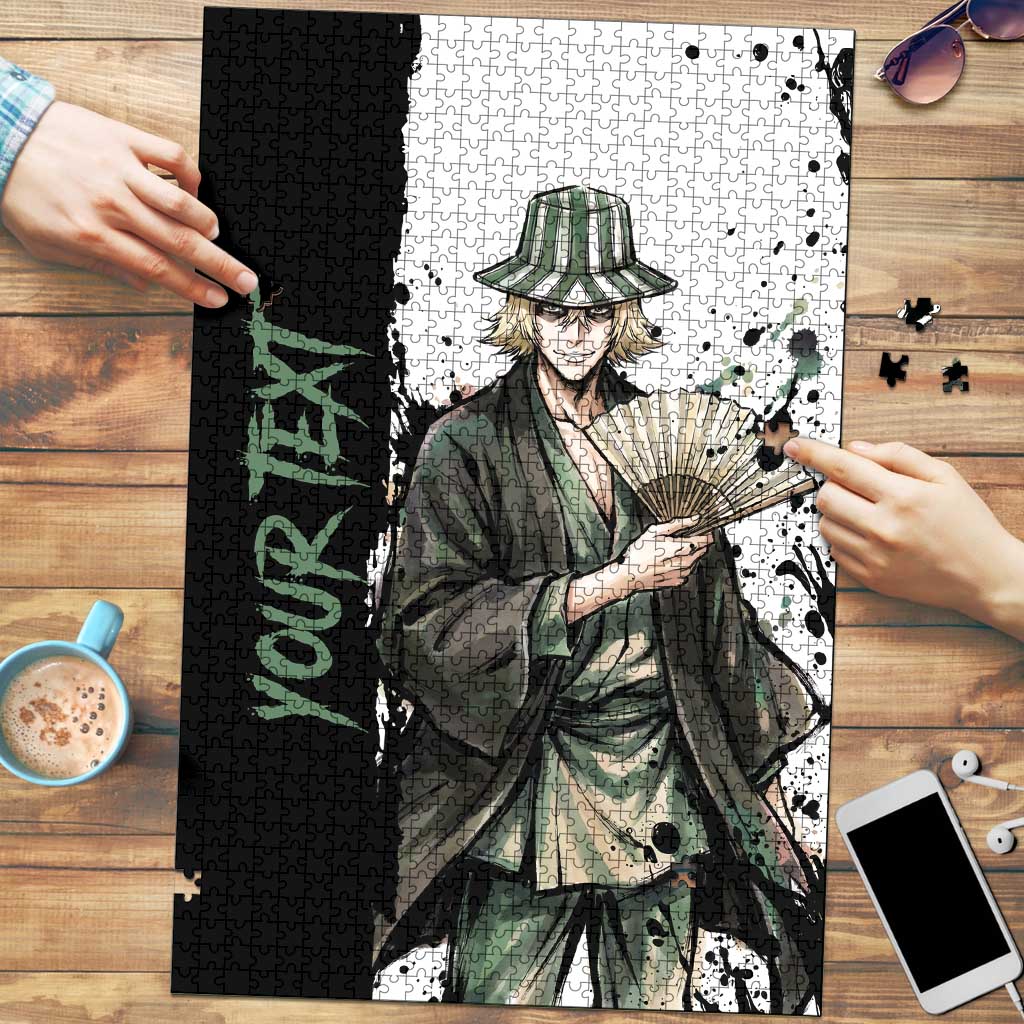 Personalized Kisuke Urahara Puzzle Ink Splash Anime Brush Style