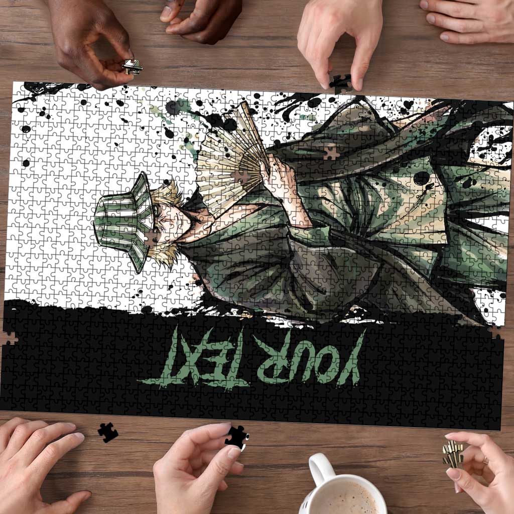 Personalized Kisuke Urahara Puzzle Ink Splash Anime Brush Style