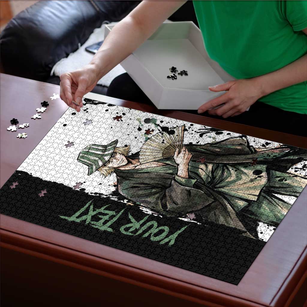 Personalized Kisuke Urahara Puzzle Ink Splash Anime Brush Style