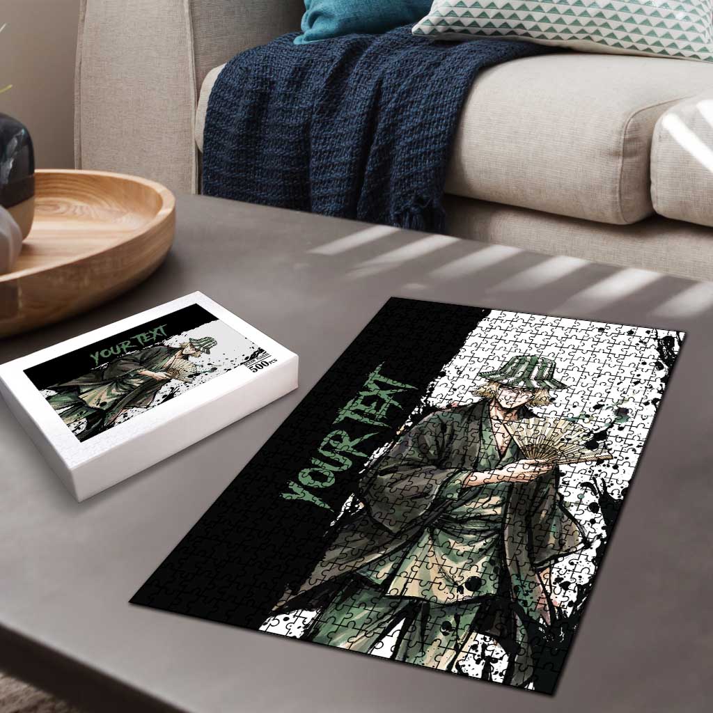 Personalized Kisuke Urahara Puzzle Ink Splash Anime Brush Style