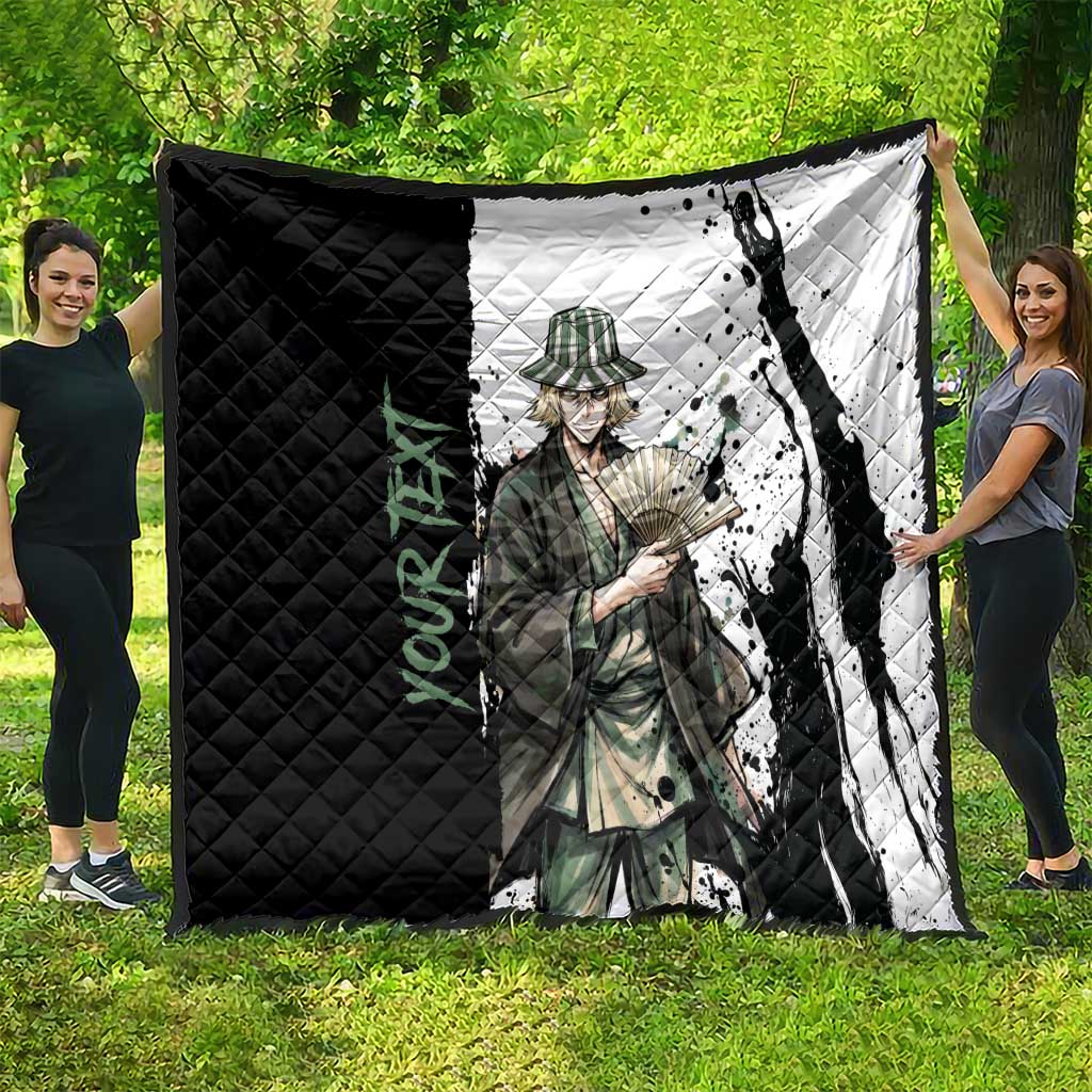 Personalized Kisuke Urahara Quilt Ink Splash Anime Brush Style