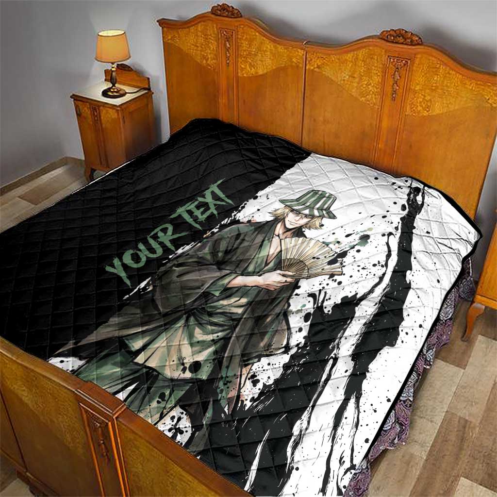 Personalized Kisuke Urahara Quilt Ink Splash Anime Brush Style