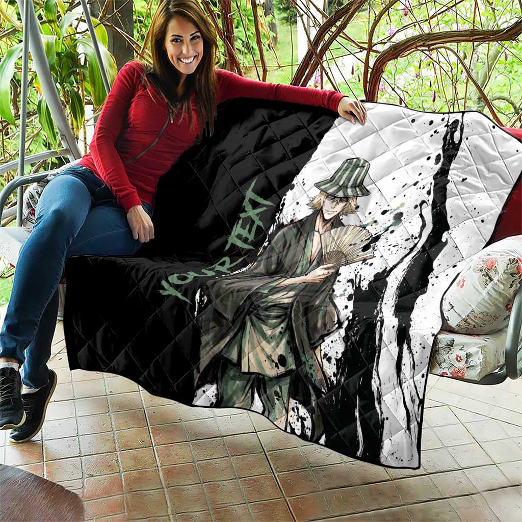 Personalized Kisuke Urahara Quilt Ink Splash Anime Brush Style