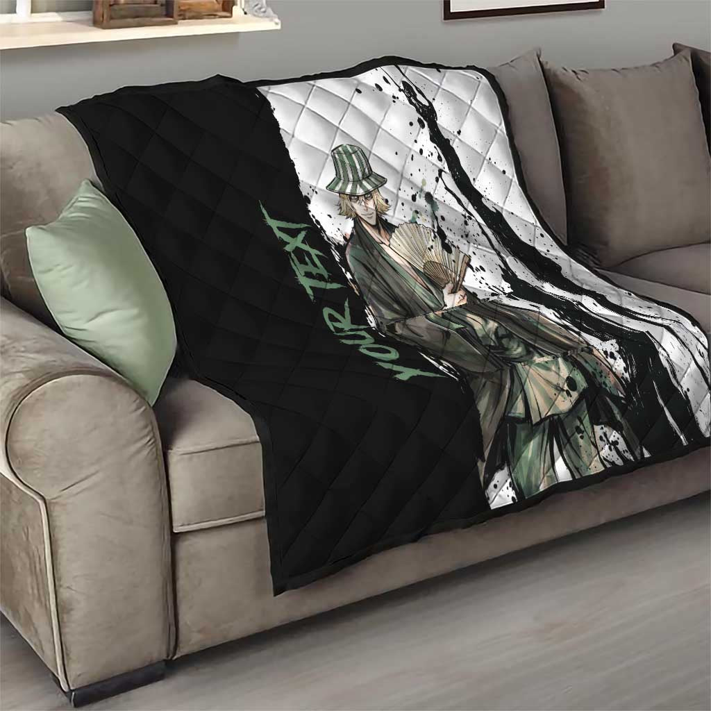 Personalized Kisuke Urahara Quilt Ink Splash Anime Brush Style