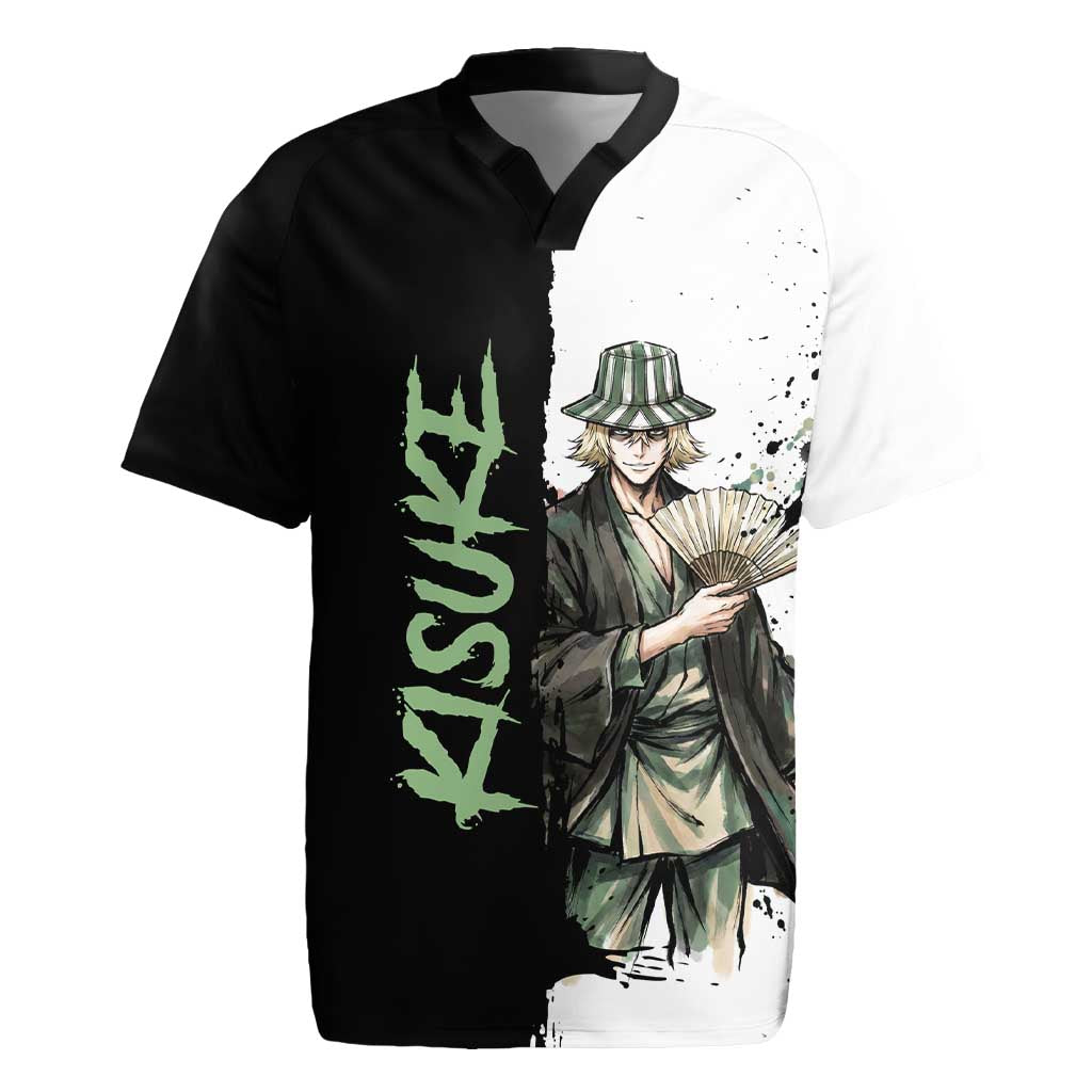 Personalized Kisuke Urahara Rugby Jersey Ink Splash Anime Brush Style