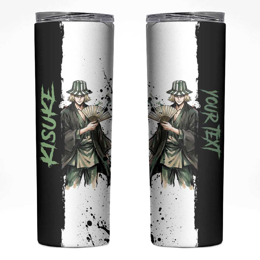 Personalized Kisuke Urahara Skinny Tumbler Ink Splash Anime Brush Style