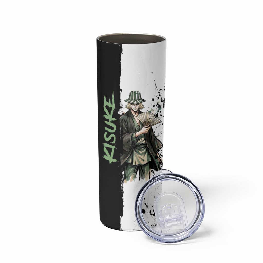 Personalized Kisuke Urahara Skinny Tumbler Ink Splash Anime Brush Style