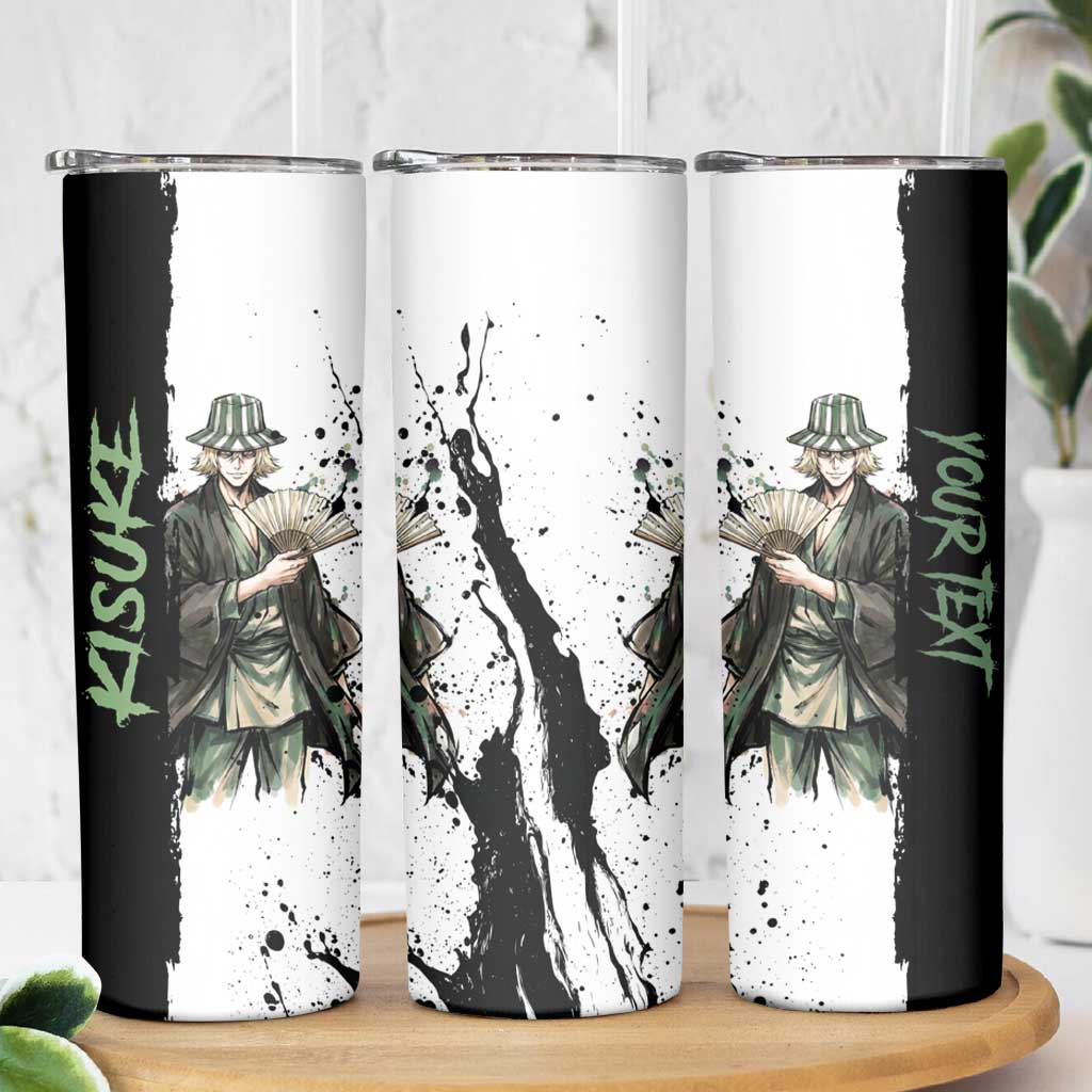 Personalized Kisuke Urahara Skinny Tumbler Ink Splash Anime Brush Style