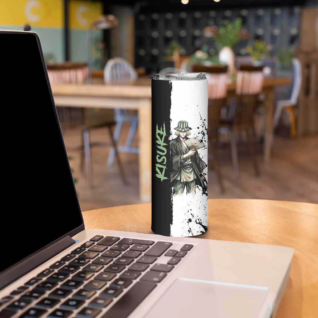 Personalized Kisuke Urahara Skinny Tumbler Ink Splash Anime Brush Style
