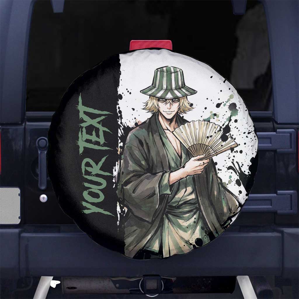 Personalized Kisuke Urahara Spare Tire Cover Ink Splash Anime Brush Style