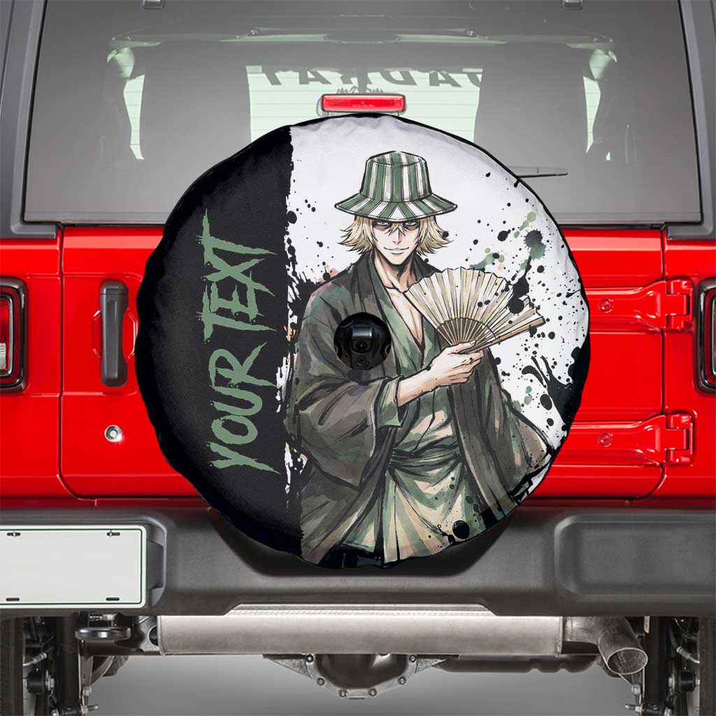 Personalized Kisuke Urahara Spare Tire Cover Ink Splash Anime Brush Style