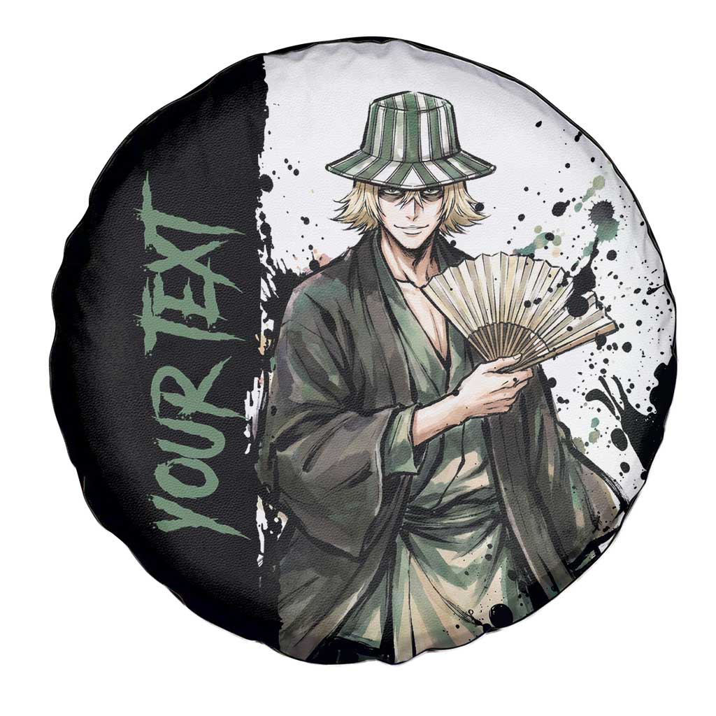 Personalized Kisuke Urahara Spare Tire Cover Ink Splash Anime Brush Style