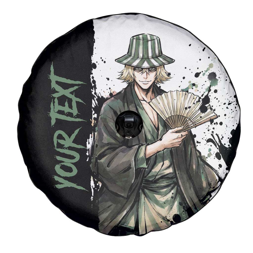 Personalized Kisuke Urahara Spare Tire Cover Ink Splash Anime Brush Style