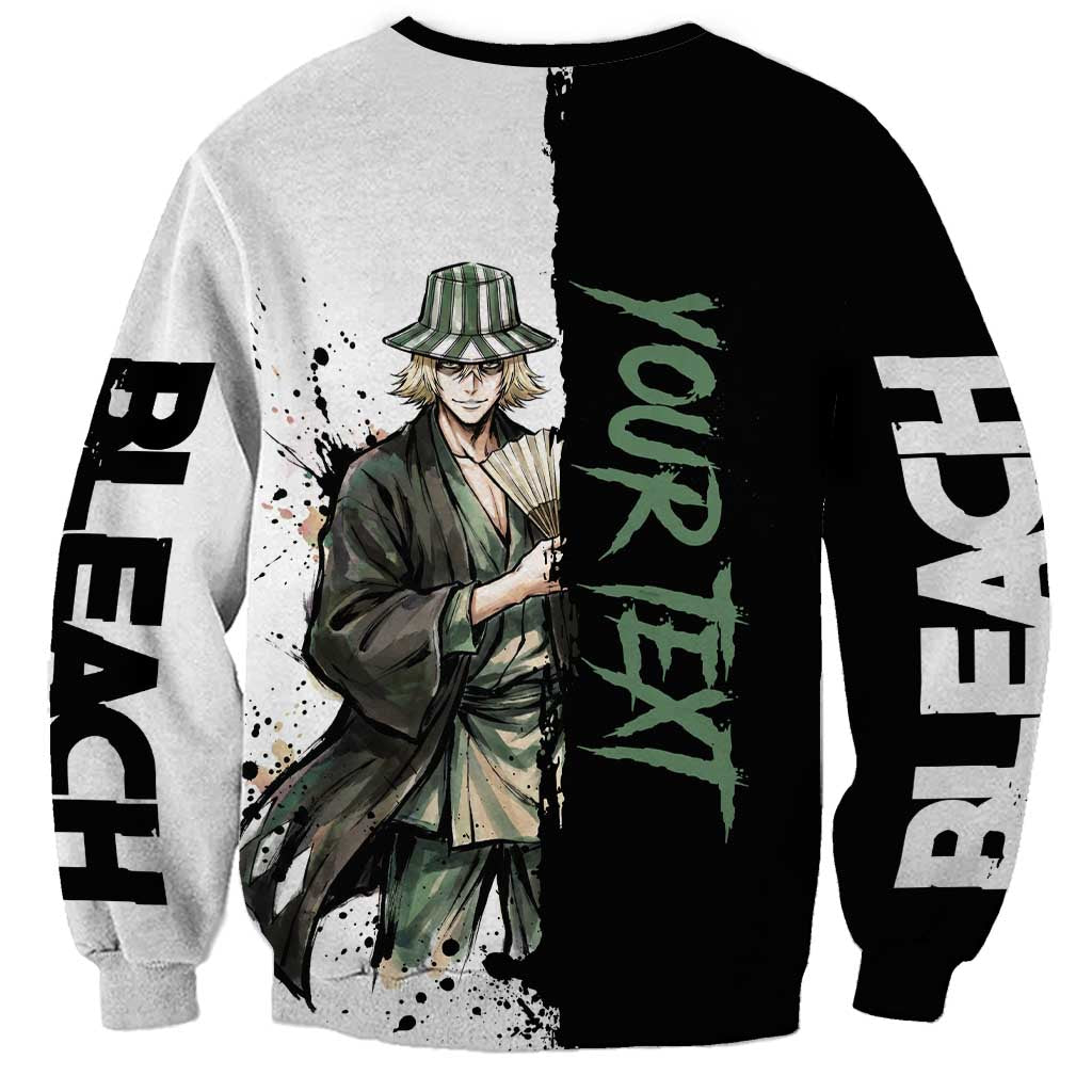 Personalized Kisuke Urahara Sweatshirt Ink Splash Anime Brush Style