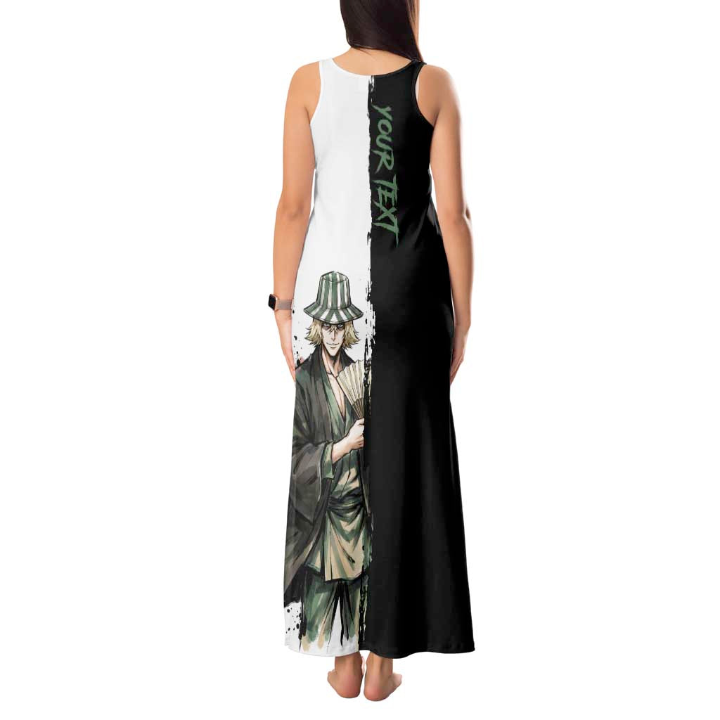 Personalized Kisuke Urahara Tank Maxi Dress Ink Splash Anime Brush Style