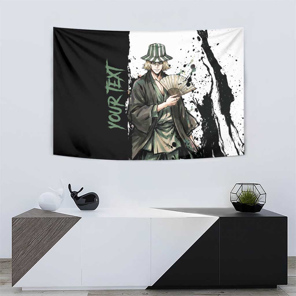 Personalized Kisuke Urahara Tapestry Ink Splash Anime Brush Style