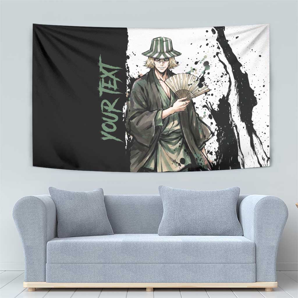 Personalized Kisuke Urahara Tapestry Ink Splash Anime Brush Style