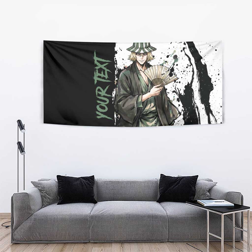 Personalized Kisuke Urahara Tapestry Ink Splash Anime Brush Style
