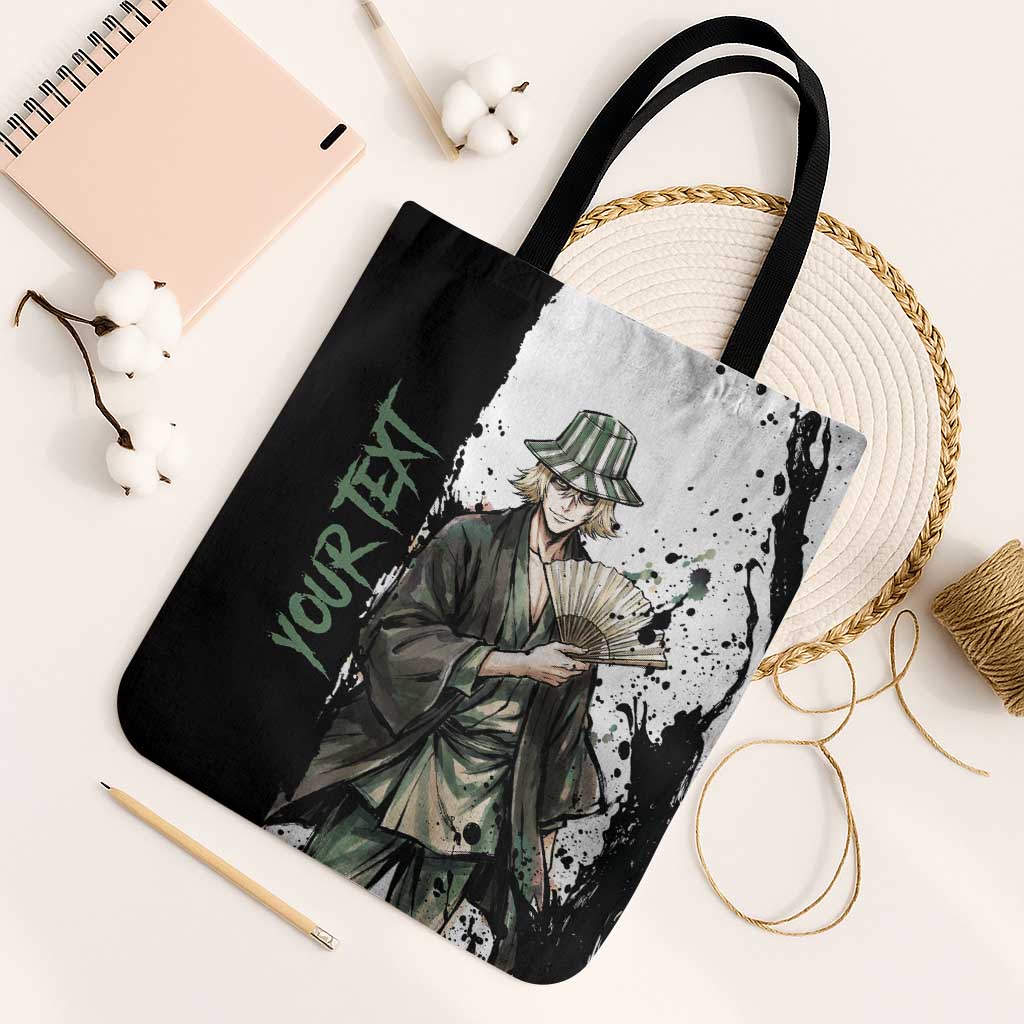 Personalized Kisuke Urahara Tote Bag Ink Splash Anime Brush Style