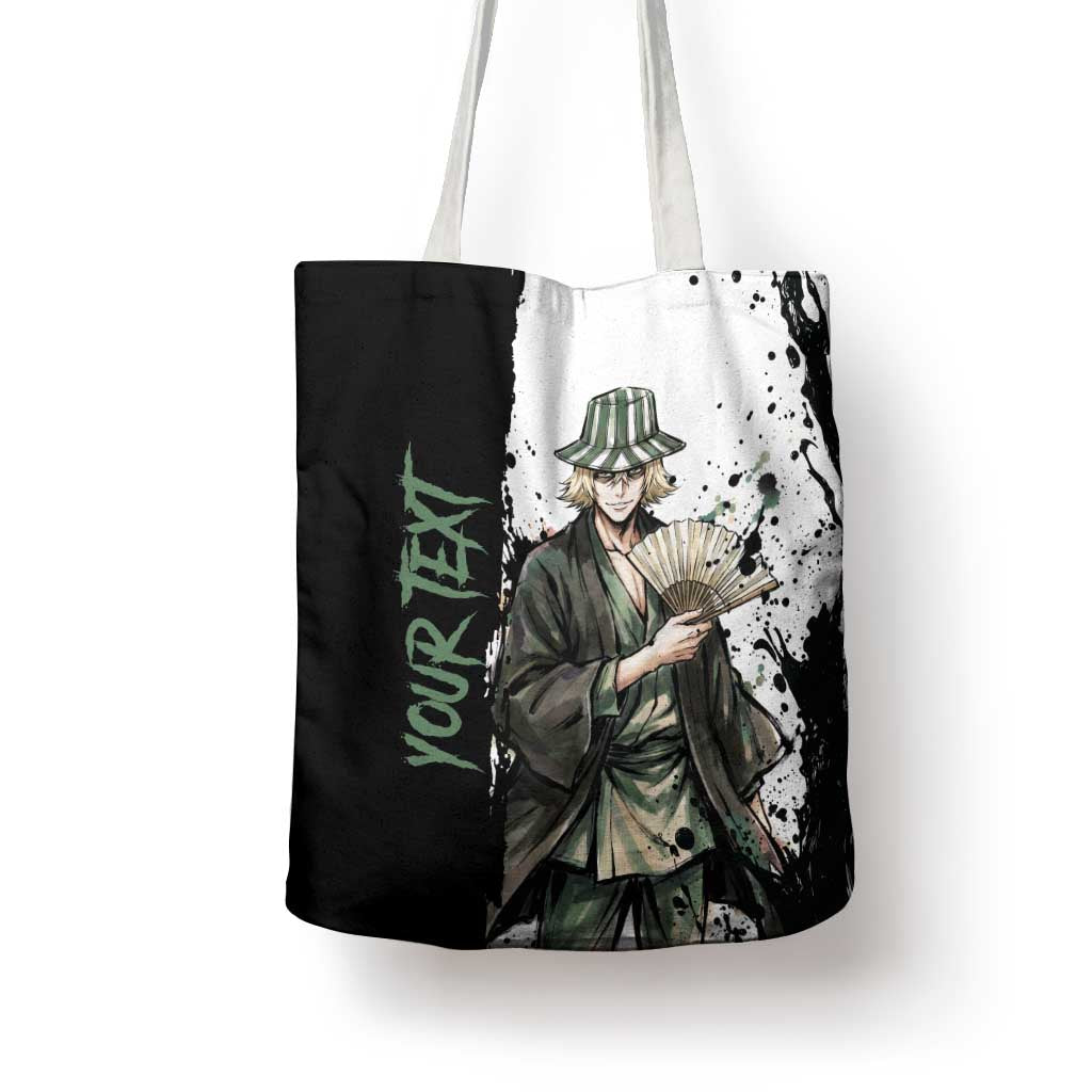 Personalized Kisuke Urahara Tote Bag Ink Splash Anime Brush Style