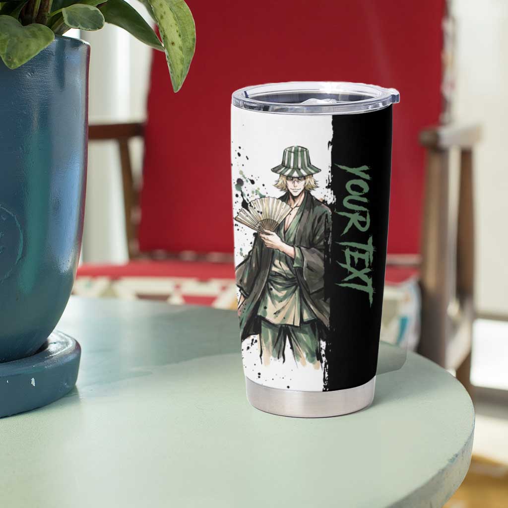 Personalized Kisuke Urahara Tumbler Cup Ink Splash Anime Brush Style