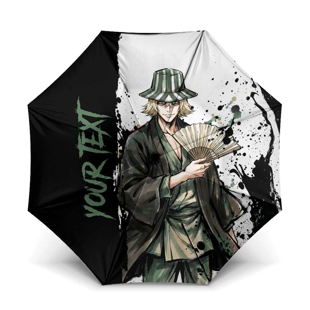 Personalized Kisuke Urahara Umbrella Ink Splash Anime Brush Style