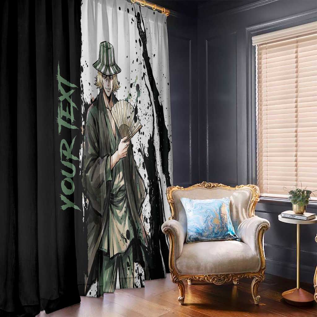 Personalized Kisuke Urahara Window Curtain Ink Splash Anime Brush Style