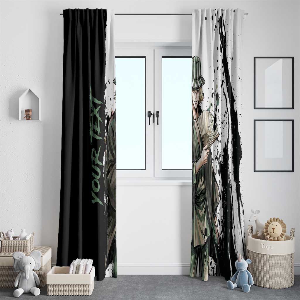 Personalized Kisuke Urahara Window Curtain Ink Splash Anime Brush Style