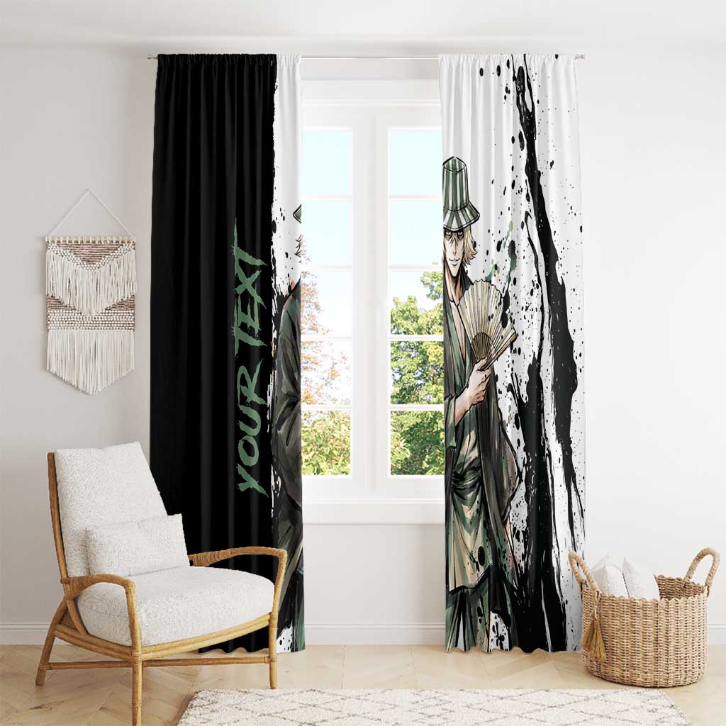 Personalized Kisuke Urahara Window Curtain Ink Splash Anime Brush Style