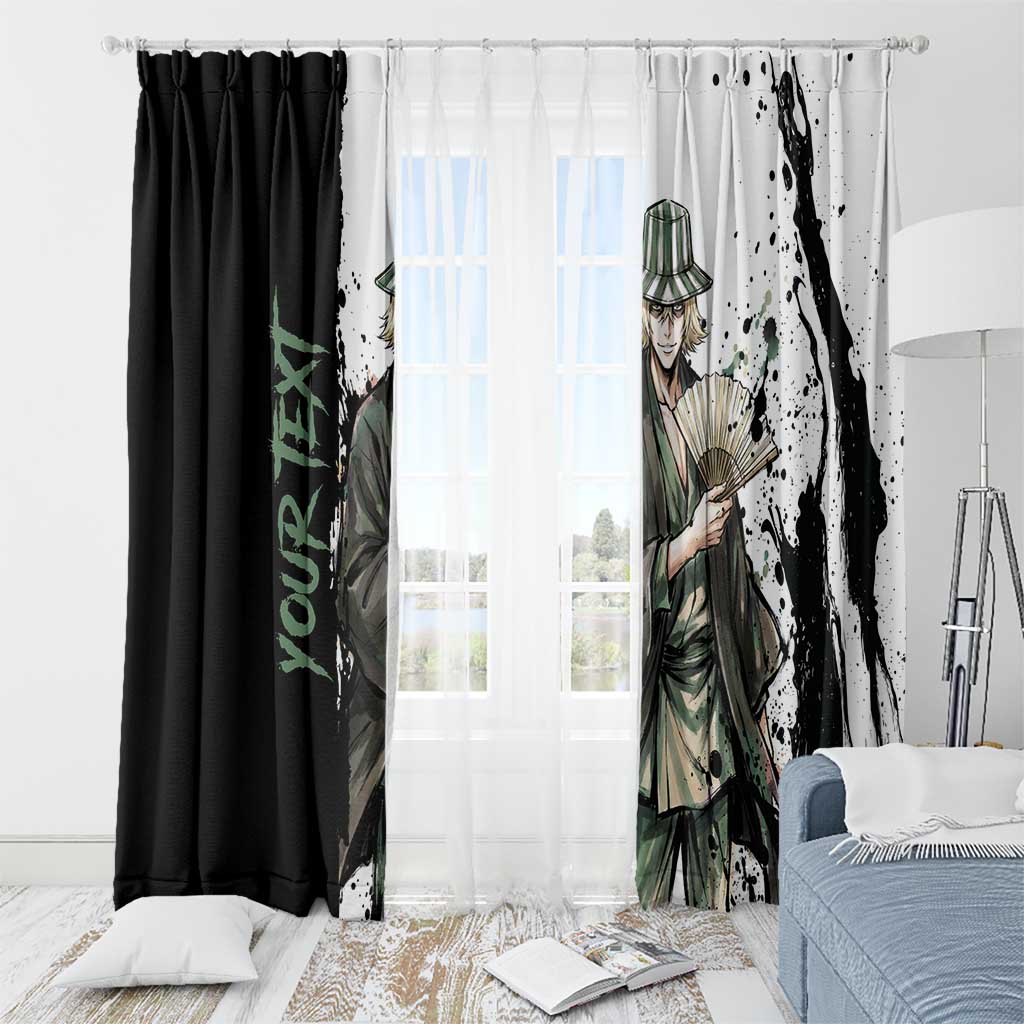 Personalized Kisuke Urahara Window Curtain Ink Splash Anime Brush Style