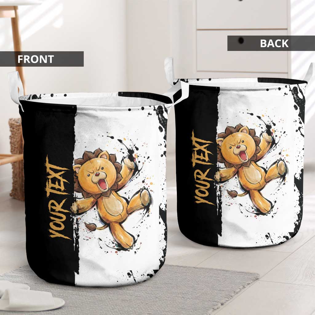 Personalized Kon Laundry Basket Ink Splash Anime Brush Style