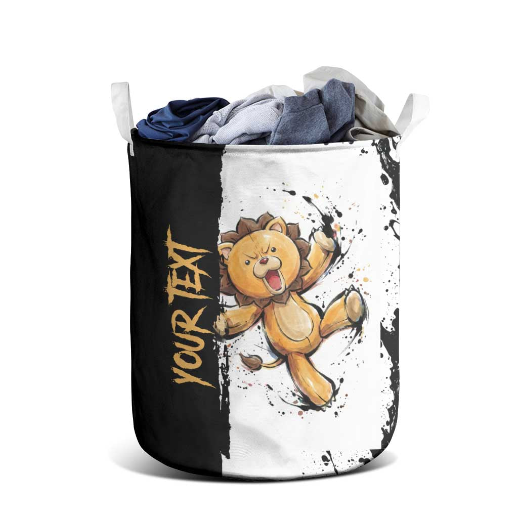 Personalized Kon Laundry Basket Ink Splash Anime Brush Style
