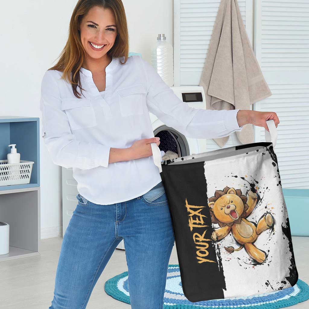 Personalized Kon Laundry Basket Ink Splash Anime Brush Style
